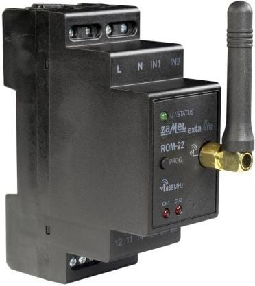 Pranues radio modular Zamel ROM-22, 2 kanale, montim në shina DIN