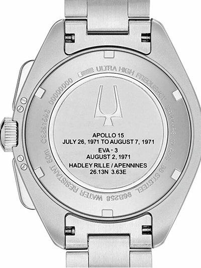 Orë për meshkuj Bulova Lunar Pilot 96B258, e argjendtë