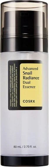 Serum fytyre COSRX Advanced Snail Radiance Dual Essence, 80ml, për shkëlqim dhe hidratim