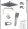 Set dushi EISL EASY ENERGY, sistem me kokë tavan, dush dore, krom