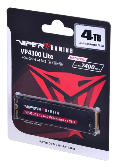 Disk SSD Patriot Memory VP4300 Lite, 4 TB, M.2, PCIe 4.0, NVMe, i zi