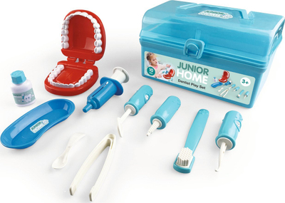 Set lodrash dentist Junior Home Dentist Play Set, 10 pjesë, 3+, shumëngjyrësh