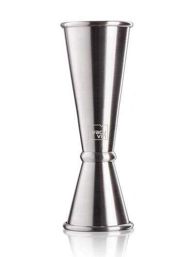 Matës pijeje Vacu Vin Japanese Jigger, 30–60 ml, çelik inox, argjendtë