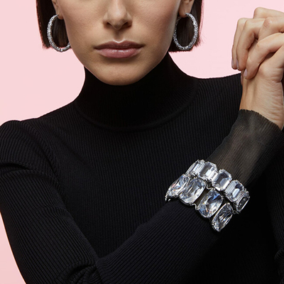 Vathë për femra Swarovski Ortyx 5632466, të argjendtë
