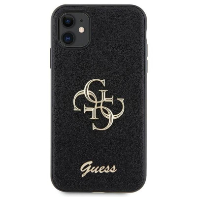Mbulesë telefoni Guess GUHCN61HG4SGK, iPhone 11 Xr 6.1", hardcase me xixa, e zezë