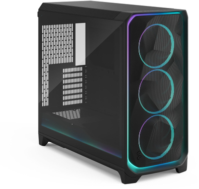 Kasa PC Fractal Design Meshify 3 XL Ambience Pro RGB, ATX full tower, xham i temperuar, e zezë