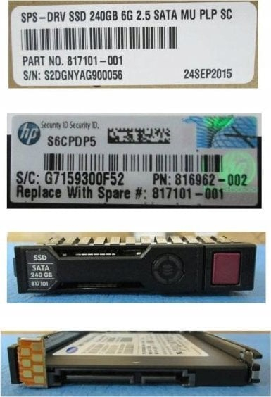 Disk SSD HPE Hot Plug, 240GB, 2.5" SFF
