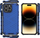 Mbështjellës telefoni Hurtel Honeycomb për iPhone 14 Pro Max, hibrid i blindum, blu