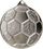 Medalje çeliku si top futbolli Victoria Sport FI 50 mm, e argjendtë C8850 