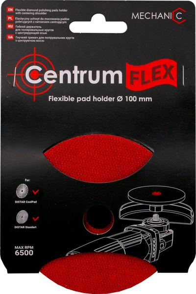Mbajtëse disku polirues Di-Star Centrumflex, 100mm, M14, e zezë