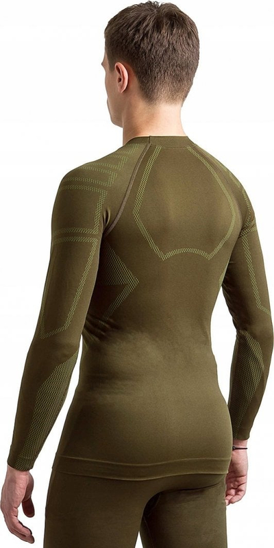 Bluzë termoaktive Brubeck Ranger Protect, për burra, madhësia XL, e gjelbër