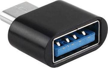 Adapter USB në USB C OTG, USB në USB C, i zi