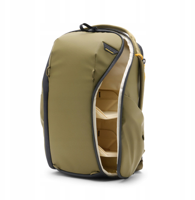 Çantë shpine Peak Design Everyday Backpack Zip 15L, për laptop 14", rezistente ndaj ujit, ngjyrë kelp