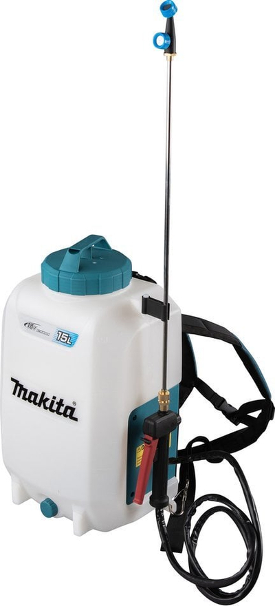 Spërkatës shpine Makita DUS158Z, 18V, 15L, blu e bardhë