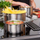 Tigan salce ROSLE Basic Line, çelik inox 18/10, ngjyrë argjendi