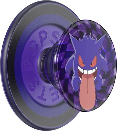 Dorezë telefoni PopSockets PopGrip MagSafe Pokemon Gengar, me unazë adapter, vjollcë