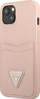 Mbulesë telefoni Guess GUHCP13SPSATPP për iPhone 13 mini 5.4", hardcase Saffiano me xhep karte, rozë