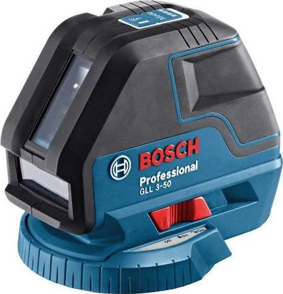 Lazer niveli Bosch GLL 3-50, rreze e kuqe, 10 m, blu