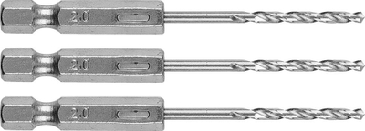 Set stërvitje për metal Hex 2.0 mm, 3 copë