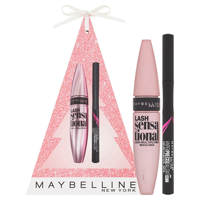 Set për sy Maybelline Sensational, maskarë 9.5 ml + penel për sy 1 ml