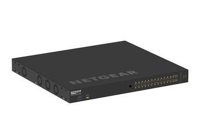 Switch rrjeti NETGEAR GSM4230UP, 24x Gigabit PoE, i menaxhuar L2 L3, i zi