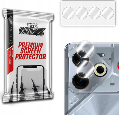 Mbrojtës kamerë GrizzGlass HybridGlass për Tecno Pova 6 Neo, set 2 copë, transparent