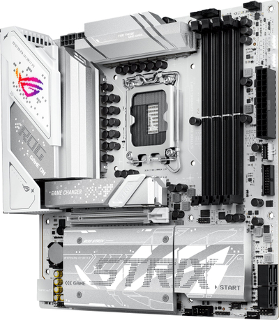 Pllakë amë ASUS ROG Strix B860 G Gaming WiFi, Intel LGA 1851, DDR5, mATX, e bardhë