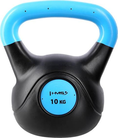 Kettlebell HMS, 10 kg, plastik, me shumë ngjyra
