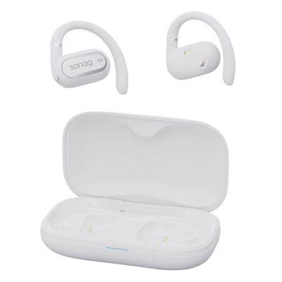 Kufje wireless Sanag G36S, Bluetooth 5.4, 60 orë bateri, të bardha