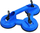 Kapëse vakumi për xham AWTools AW29422, set 3 copë, plastike, portokalli