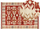 Qilim kilim boho, 200 x 300 cm, lesh edhe pambuk, shumëngjyrësh me pupla