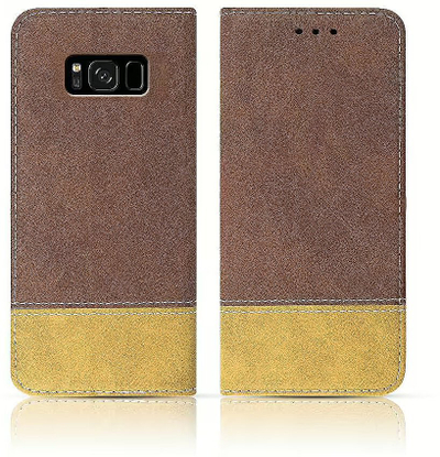 Këllëf libri Mocco Suede për Samsung Galaxy A30 A305, material ekologjik, ngjyrë kafe