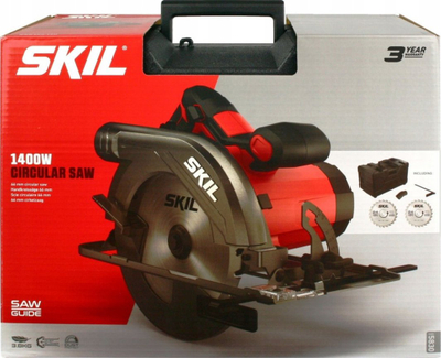 Sharrë rrethore Skil 5830GA, 1400W, thellësi prerjeje 66mm, me valixhe transporti