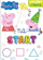Liber aktiviteti Peppa Pig Get Ready Part 4 Numbers and Shapes, numra dhe forma, për kalamaj