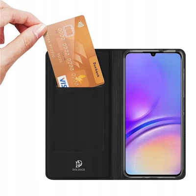 Kapak telefoni Dux Ducis Skin Pro për Samsung Galaxy A06, me kapak mbyllës, i zi