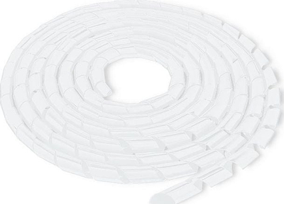 Spirale për organizimin e kabllove Qoltec, e bardhë