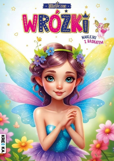Libër me ngjyrosje me zana Magic Fairies, me ngjitëse me shkëlqim