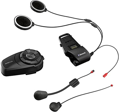Систем за комуникација за мотоцикл Sena 10S Twin Kit, Bluetooth 4.1, до 1.6 km, црн