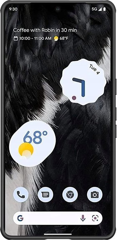 Kllëf telefoni Nillkin Frosted Shield për Google Pixel 7, plastikë e fortë, mban karikim me valë, i zi