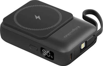 Power bank USB-C 10000mAh, karikim me induksion, i zi