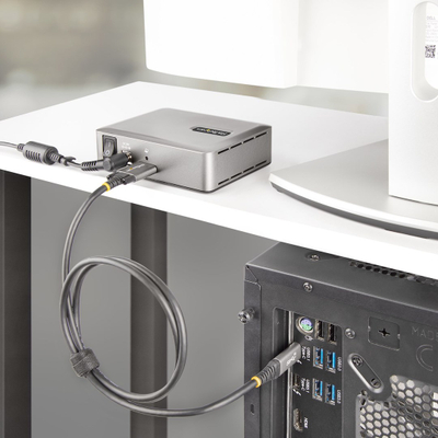 USB-C хаб StarTech 7 порти, USB 3.1 10Gbps, со напојување 65W, сива