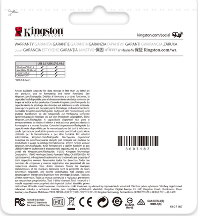 USB Pendrive Kingston DataTraveler Exodia (DTXM/256GB), 256 GB, e kaltër