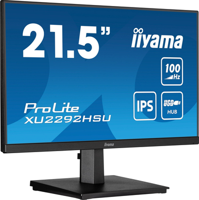 Monitor iiyama ProLite XU2292HSU-B6, 22", 100Hz, Full HD, i zi
