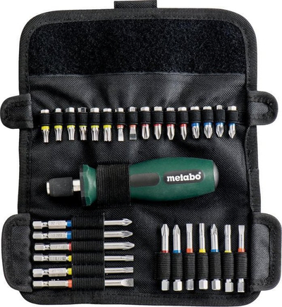 Set bit-ash Metabo 626726000, 30 copë, me kaçavidë, në çantë
