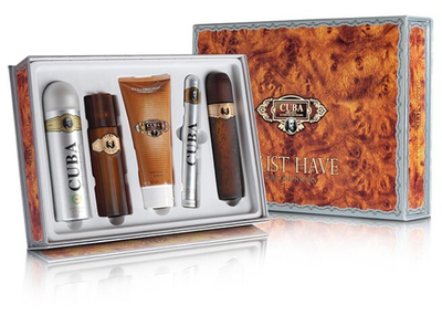 Set për meshkuj Cuba Gold, EDt 100 ml + EDT 35 ml + krem pas rroje 100 ml + xhel dushi 200 ml + deodorant sprej 200 ml