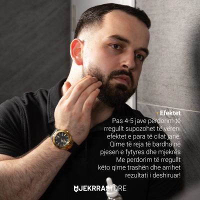 Set për mjekërr Mjekrra Store Serum Minoxidil 5%, 30ml + roller