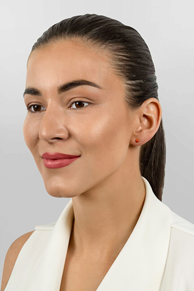 Vathë BRILIO EA625WR, stud, opal portokalli, argjend