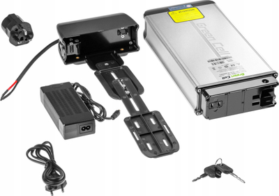 Bateri për biçikletë elektrike Green Cell 36V 15Ah, 540Wh, e zezë