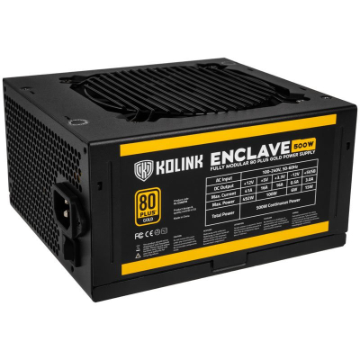 Furnizues energjie Kolink Enclave, 500W, 80 Plus Gold, modular