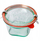 Kavanoz qelqi Quadro, 290ml, me kapak dhe guarnicion, transparent